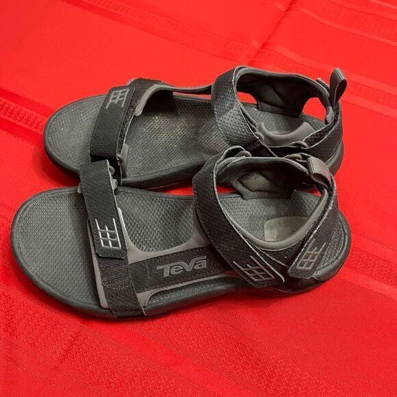 Teva Minam Black Grey Men’s Sandals Size 8 - Picture 1 of 7
